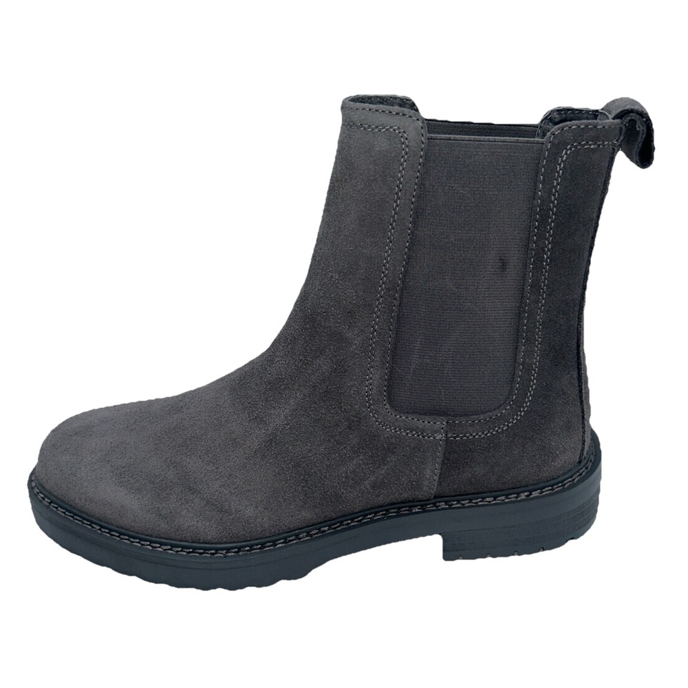 Saint Morta Chunky Chelsea Boot,Grey Suede Lea.,Lug Sole, Men's SZ:10M,NEW/DEFS.